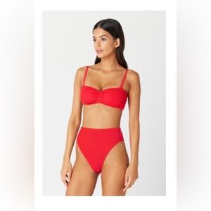 GIGI C. Red Bikini Set, Size Small, NWT